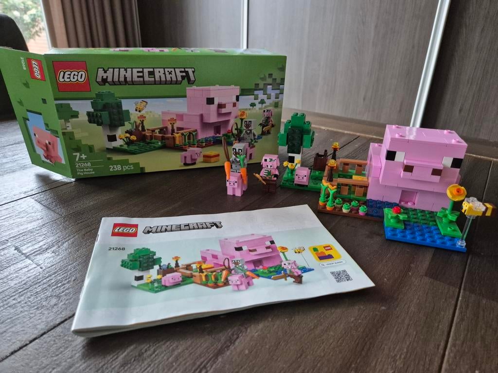 Lego Minecraft 21268 - Het huis van het biggetje, Kinderen en Baby's, Speelgoed | Duplo en Lego, Ophalen of Verzenden, Nieuw, Complete set