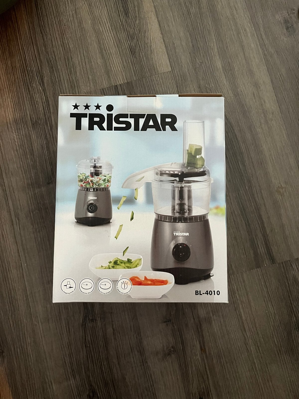 Tristar BL-4010 Keukenmachine/Foodprocessor - Nieuw in doos, 1 tot 2 liter, Ophalen of Verzenden, Nieuw, 2 snelheden