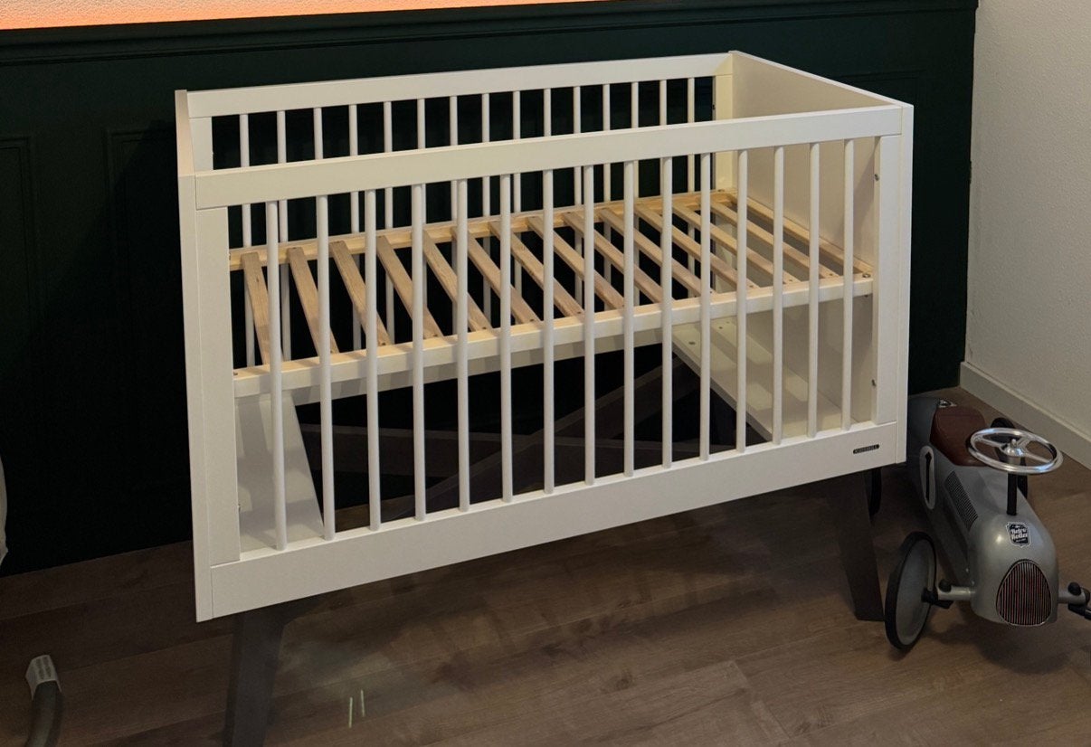 Kidsmill Sixties Set baby+peuter Commode. Wit Mat-Walnoot, Ophalen, Zo goed als nieuw, Jongetje of Meisje