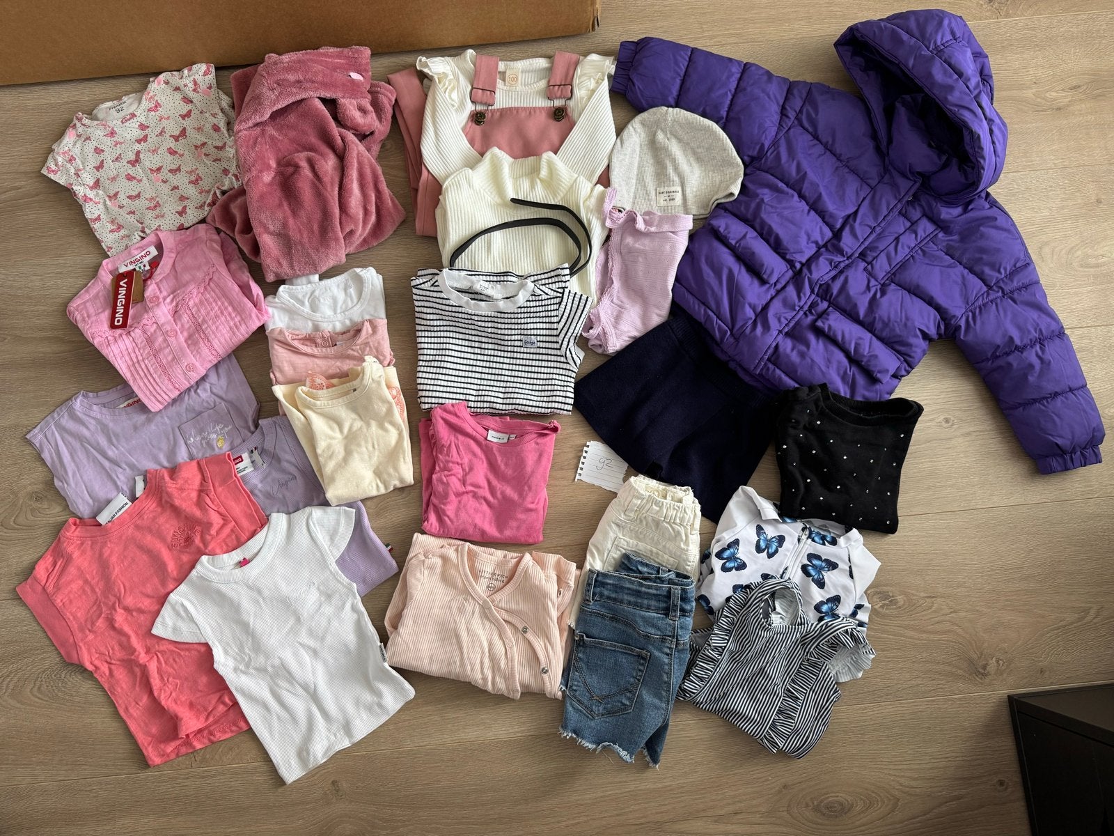 Kledingpakket meisje maat 92 - Vingino, Zara, Prenatal, Ophalen of Verzenden, Zo goed als nieuw, Meisje, Setje