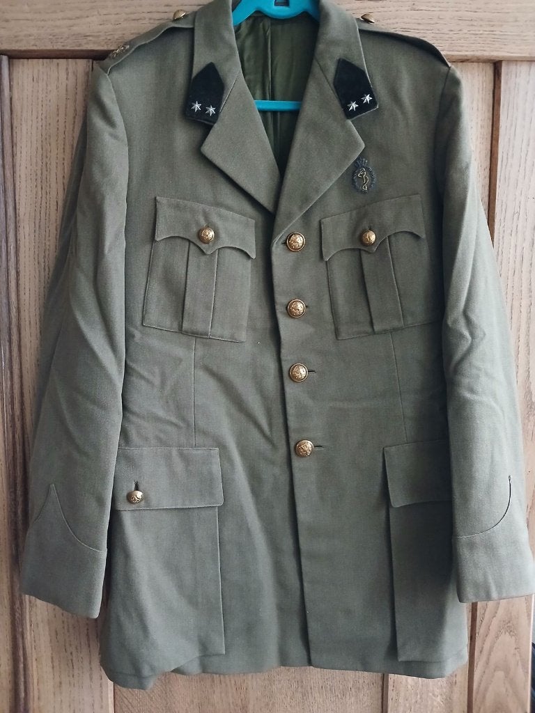 Jas dagelijks tenue voor-1963 Geneeskundige troepen, Verzamelen, Ophalen of Verzenden, Landmacht, Nederland, Kleding of Schoenen