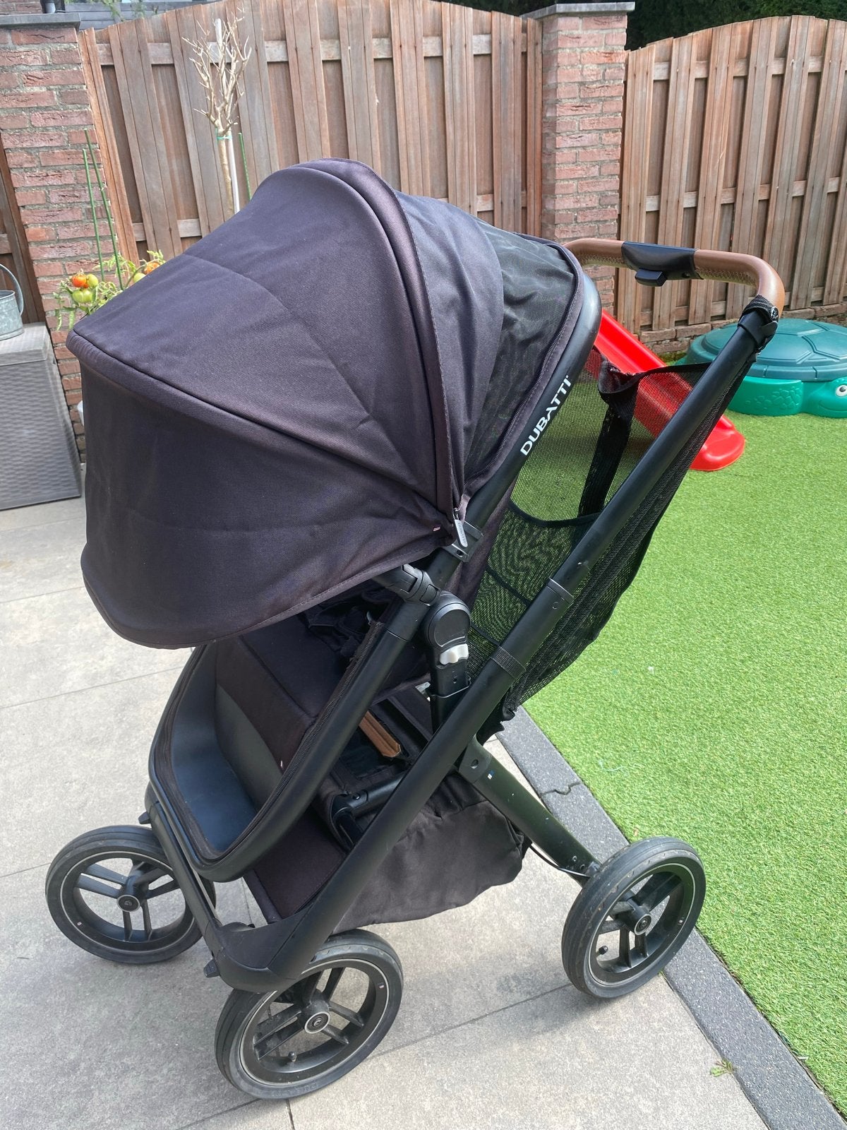 Dubatti kinderwagen met reiswieg en accessoires, Zo goed als nieuw, Met reiswieg, Ophalen, Kinderwagen