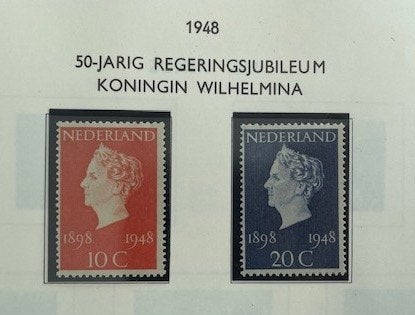 1948 / 50-jarig Regeringsjubileum 1898 - 1948 NVPH 504#505, Ophalen of Verzenden, Na 1940, Postfris