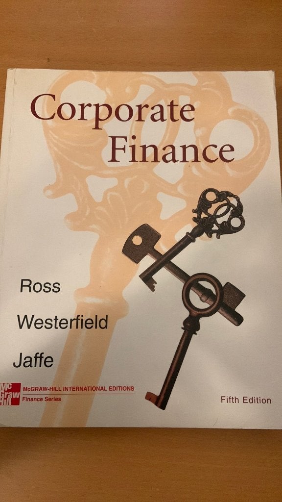 Corporate finance, Ophalen of Verzenden, Beta, Zo goed als nieuw, WO