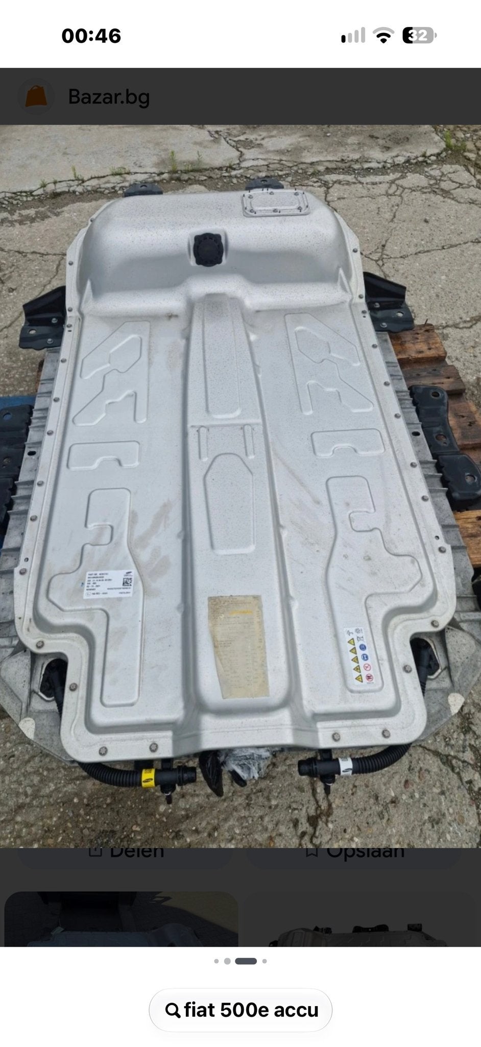 Fiat 500e Accu Batterij - Origineel Onderdeel, Auto-onderdelen, Gebruikt, Fiat