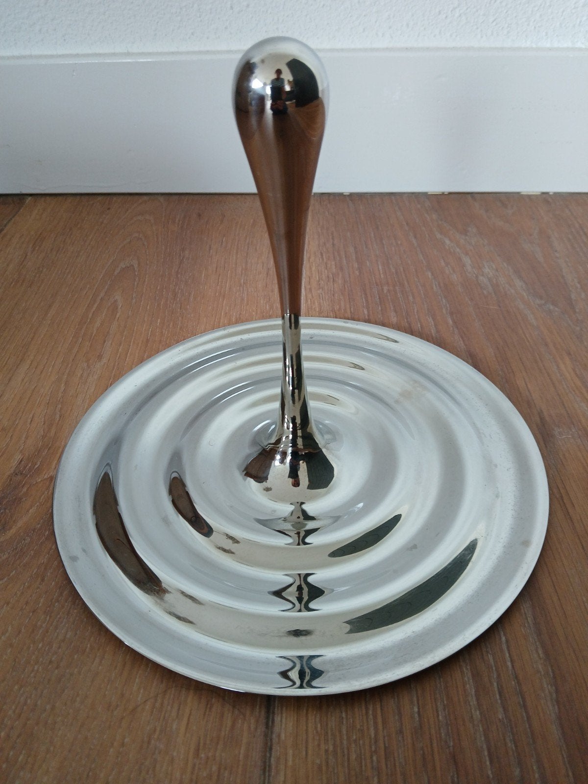 Moderne design fruitschaal van Gijs Bakker, Ophalen, Schaal, Zilver, Metaal