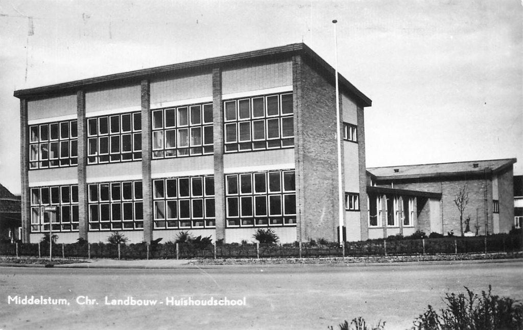 378-338-009 Middelstum  Chr Landbouw Huishoudschool, Verzenden, Voor 1920, Groningen