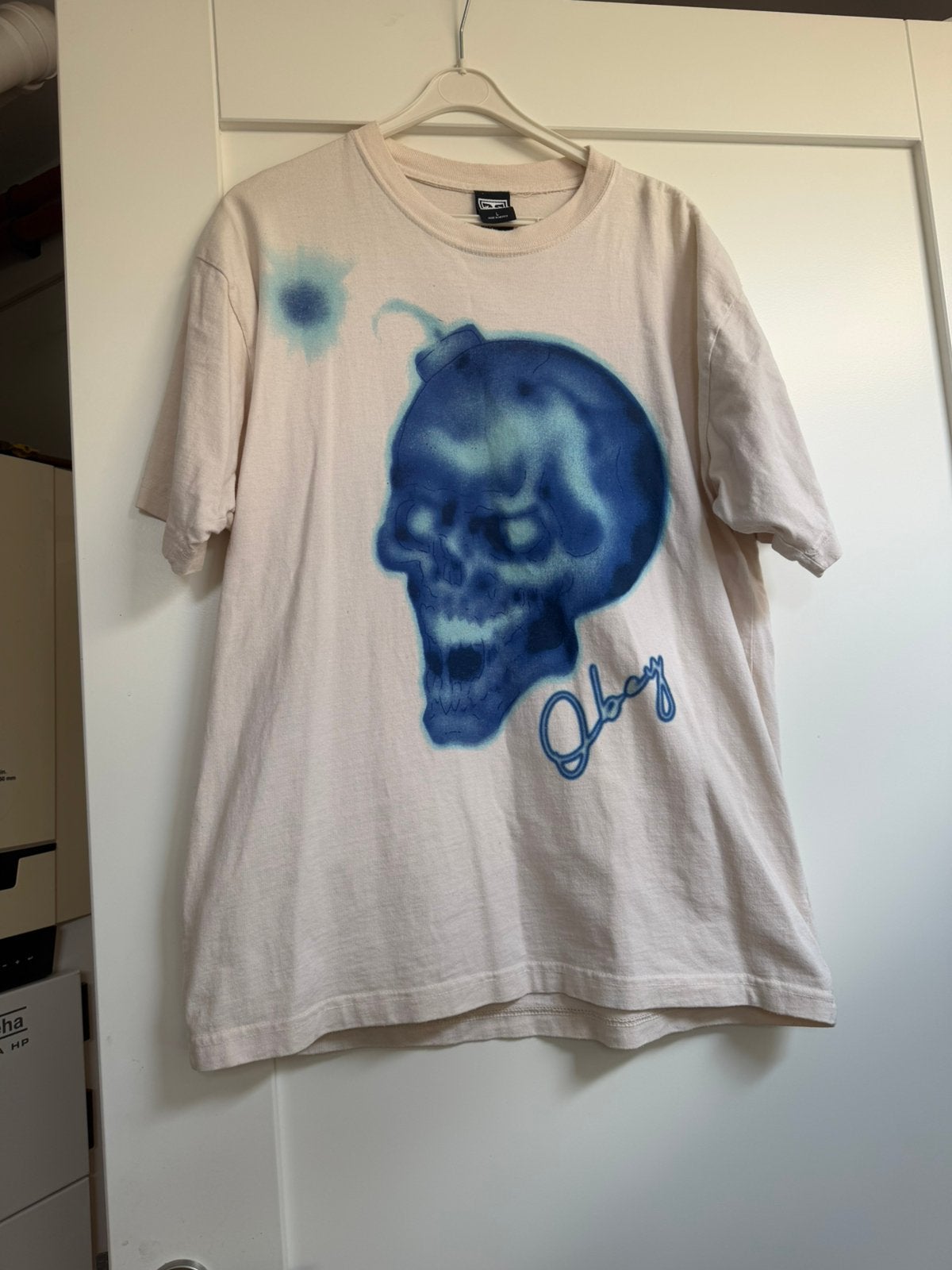 T shirt Obey, Ophalen of Verzenden, Zo goed als nieuw, Beige