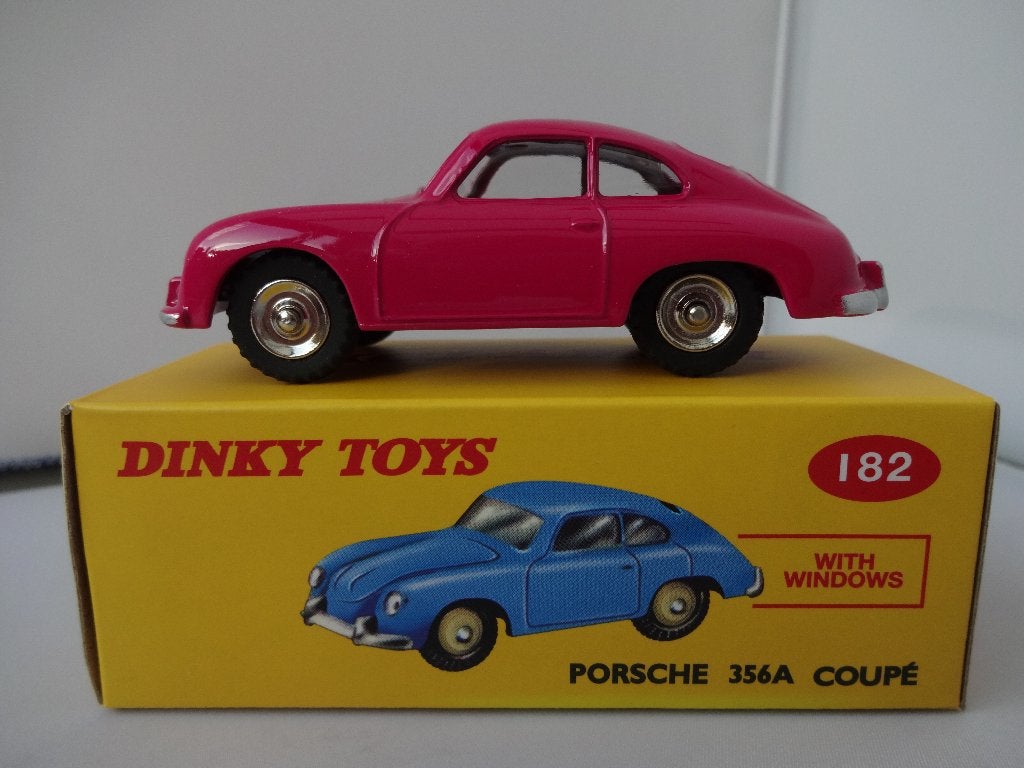 Porsche 356A Coupé lila nr: 182 van Dinky Toys 1:43, Hobby en Vrije tijd, Modelauto's | 1:43, Ophalen of Verzenden, Nieuw, Auto