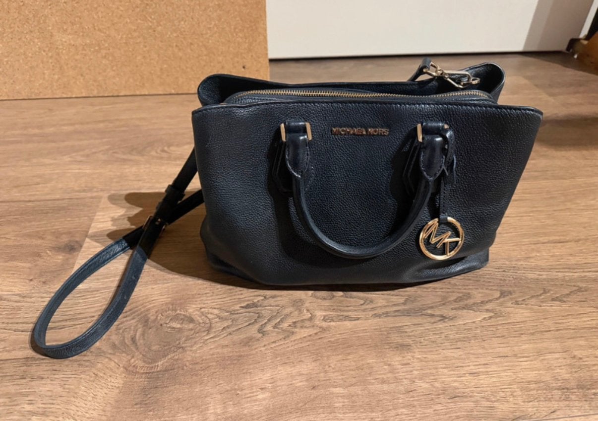 Zwarte Michael Kors tas, Ophalen of Verzenden, Zo goed als nieuw, Zwart, Handtas