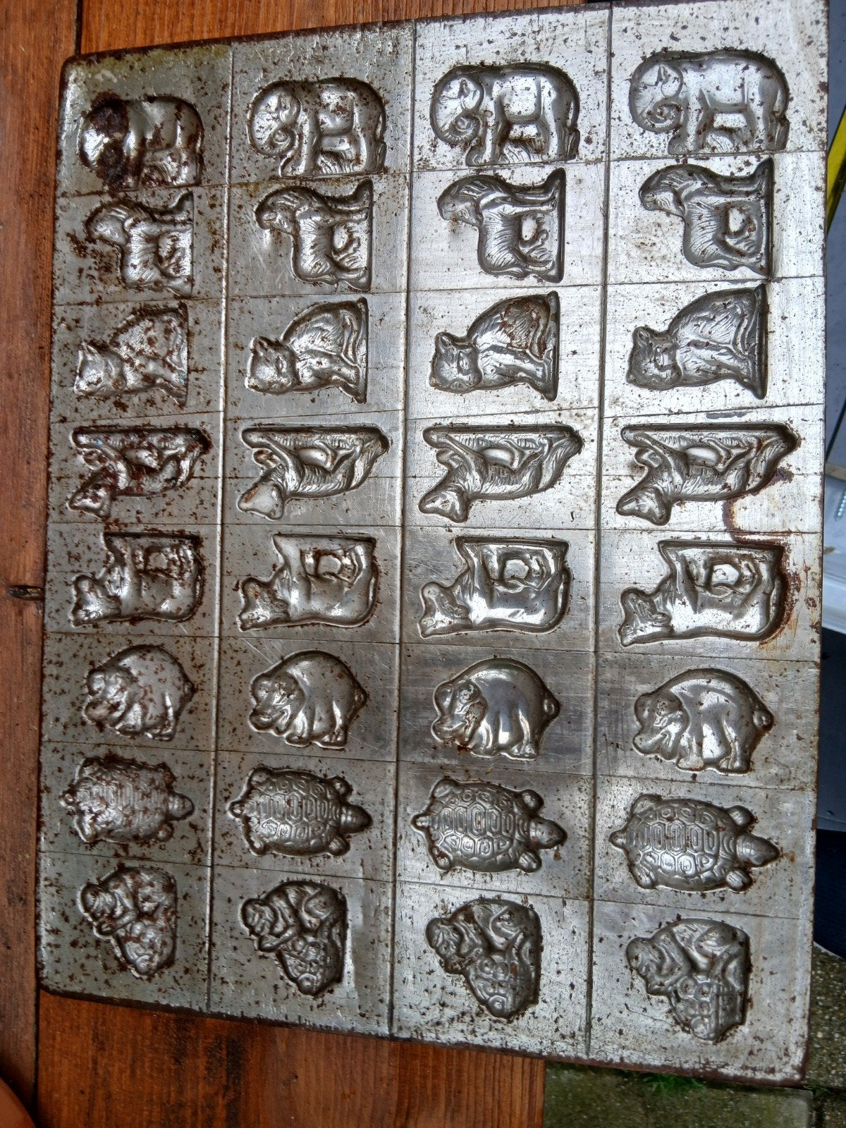 Antieke chocoladevorm met dierenfiguren, Antiek en Kunst, Ophalen of Verzenden