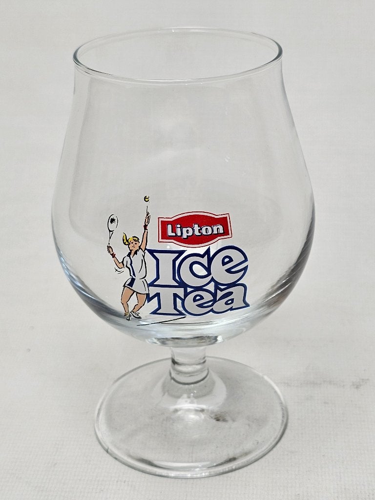 # Lipton Ice Tea tennis glas, Ophalen of Verzenden, Gebruikt, Frisdrankglas