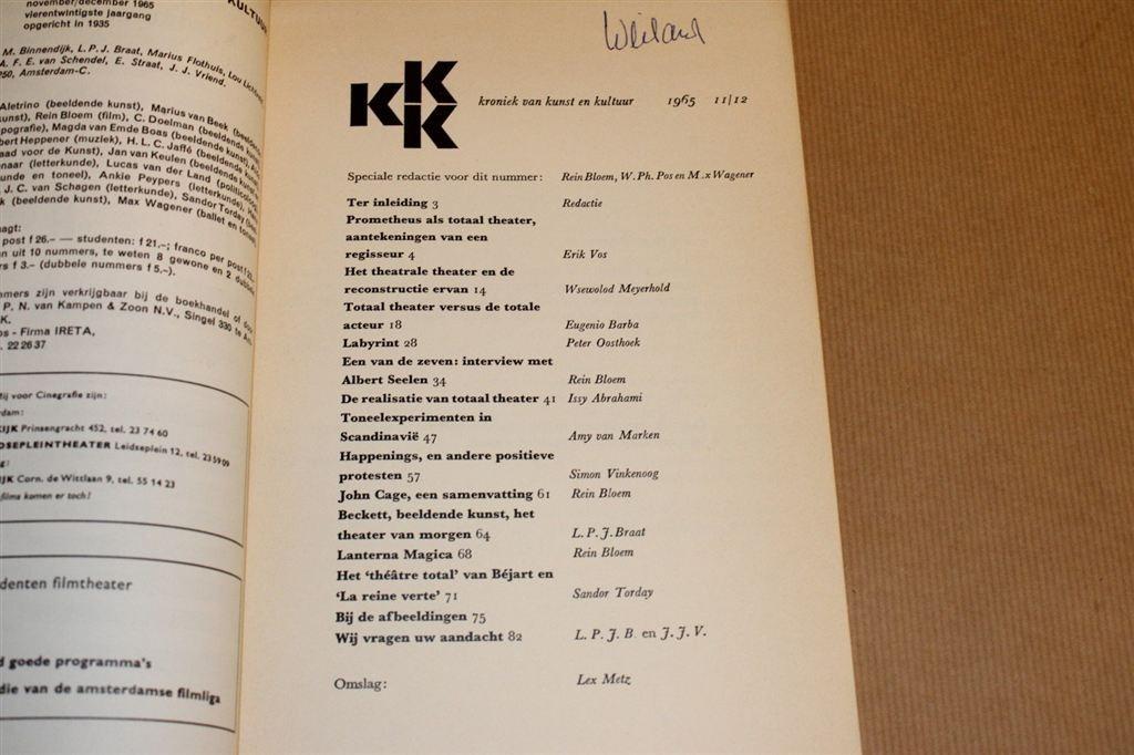 Theater Totaal 1965 — Avant-garde Toneel & Totaaltheater, Ophalen of Verzenden, Gelezen