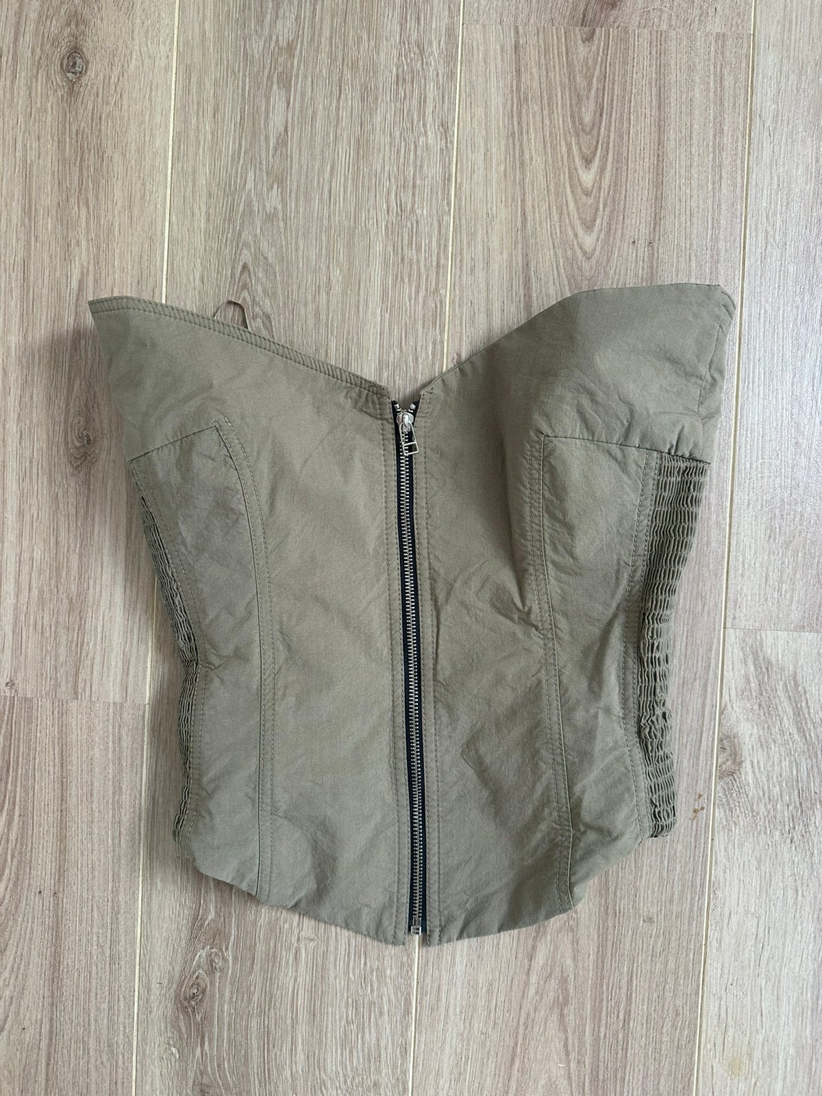 Top van Zara maat s, Ophalen, Zo goed als nieuw, Groen, Maat 36 (S)