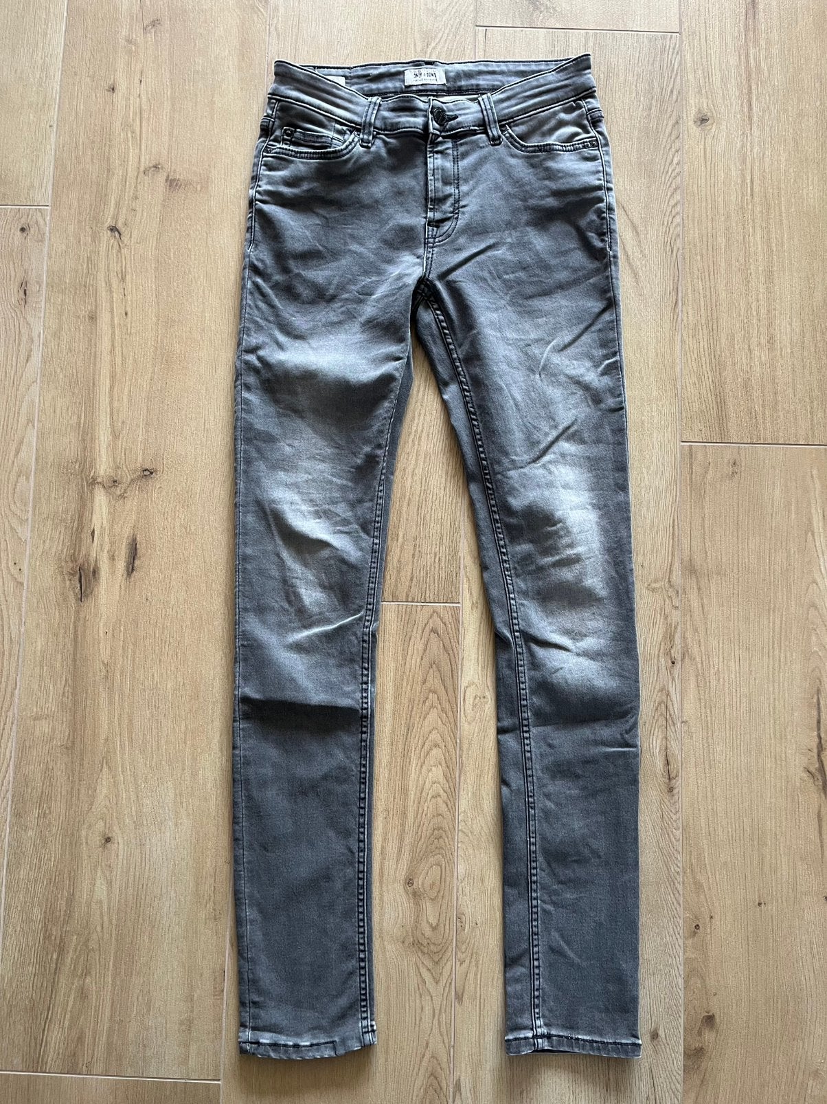 Skinny jeans grijs | Heren | Maat W29/L34, W32 (confectie 46) of kleiner, Ophalen of Verzenden, Zo goed als nieuw, Grijs