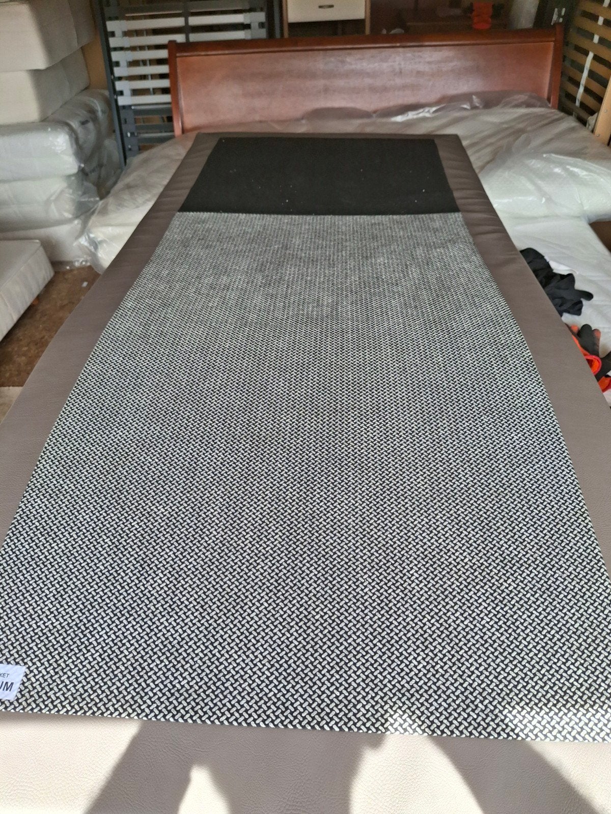 Z.g.a.n. Boxspring pocketveer matras 90x210 cm Grijs, Overige materialen, 90 cm, Eenpersoons, 210 cm
