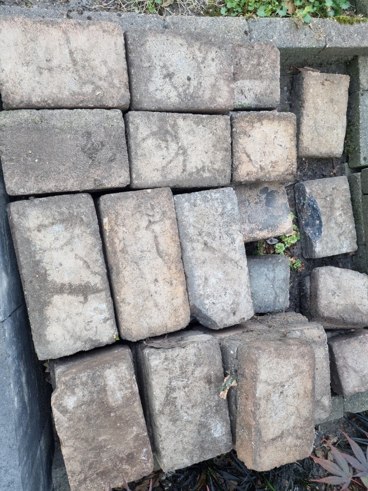 GRATIS koppelstones (ca. 11m²), Tuin en Terras, Tegels en Klinkers, Ophalen, Gebruikt, Klinkers, 10 m² of meer