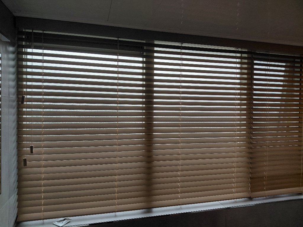 Bamboe jaloezieën nieuw in doos  130.5x174 (HxB) links, Ophalen, Jaloezie, 174 cm, Overige merken