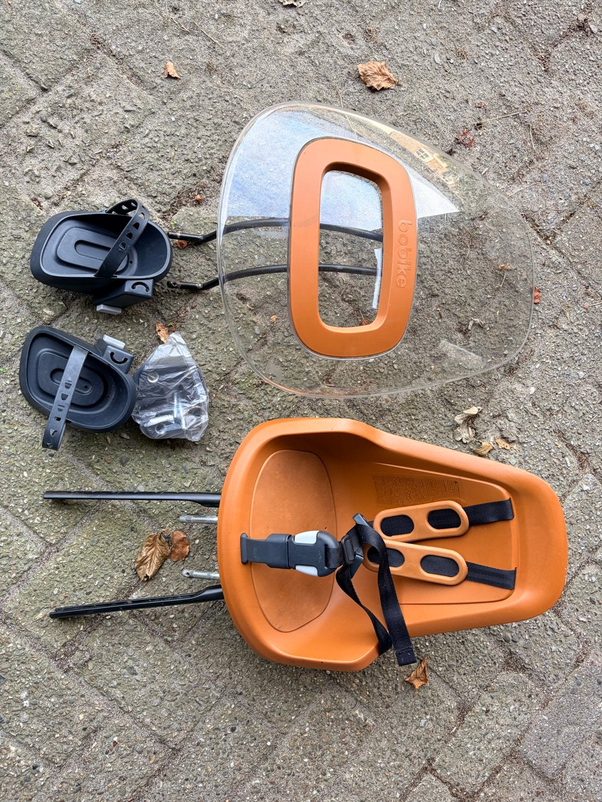 Bobike voorzitje fiets met windscherm, Fietsen en Brommers, Ophalen, Gebruikt, Voorzitje