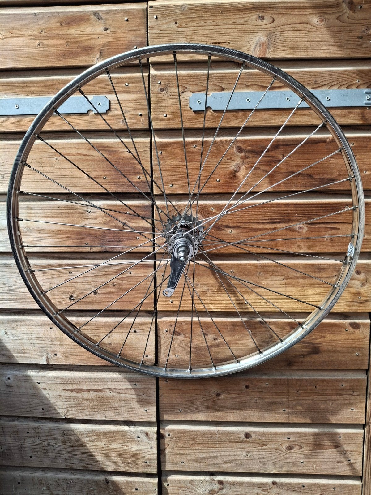 RVS Achterwiel met terugtraprem 28 x 1 1/2, Fietsen en Brommers, Fietsonderdelen, Ophalen