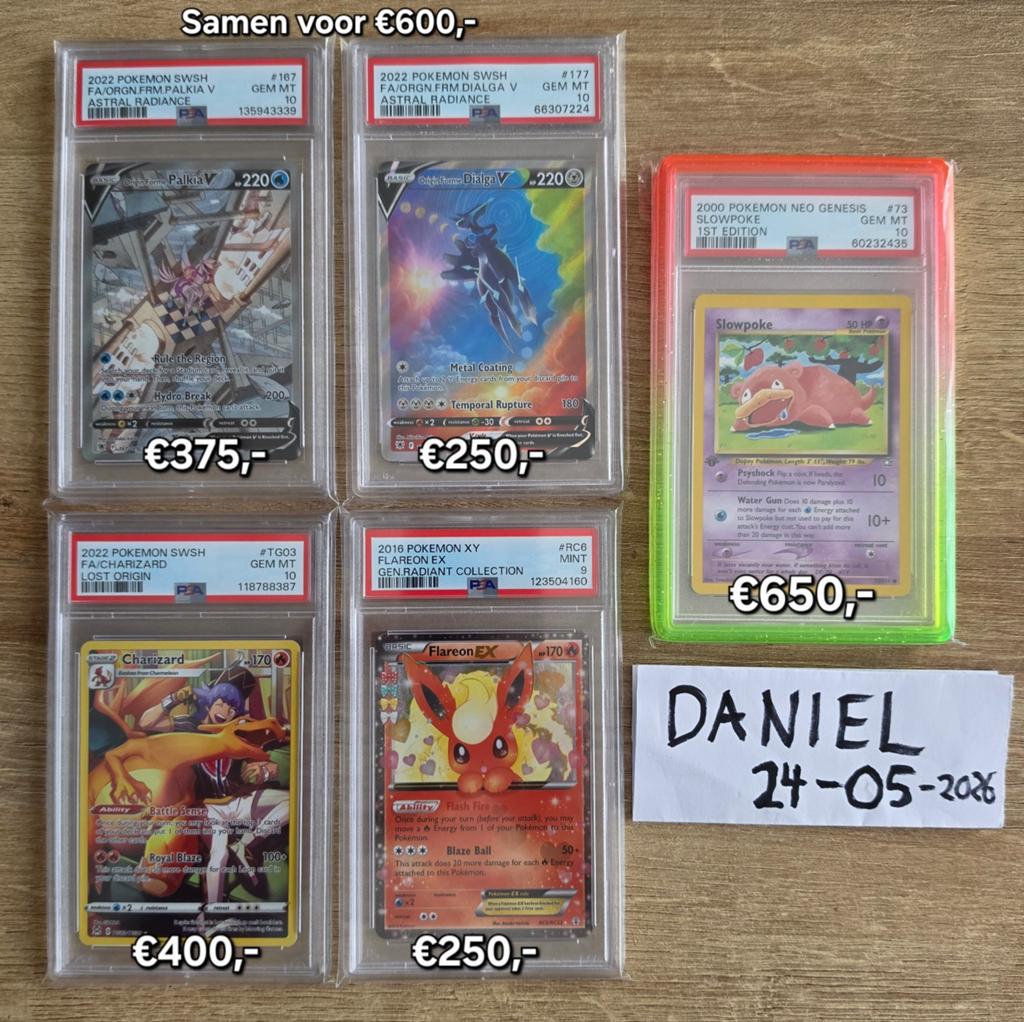 Psa Slabs Pokemon Vintage Low pop Psa 5 6 7 8 9 Graded kaart, Ophalen of Verzenden, Zo goed als nieuw