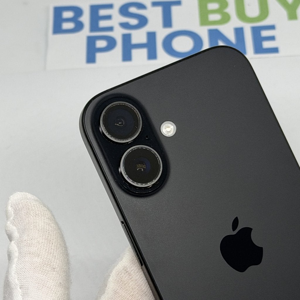 iPhone 16 128GB zwart /krasvrij scherm /97% batt /garantie, 97 %, 128 GB, Apple, Zwart