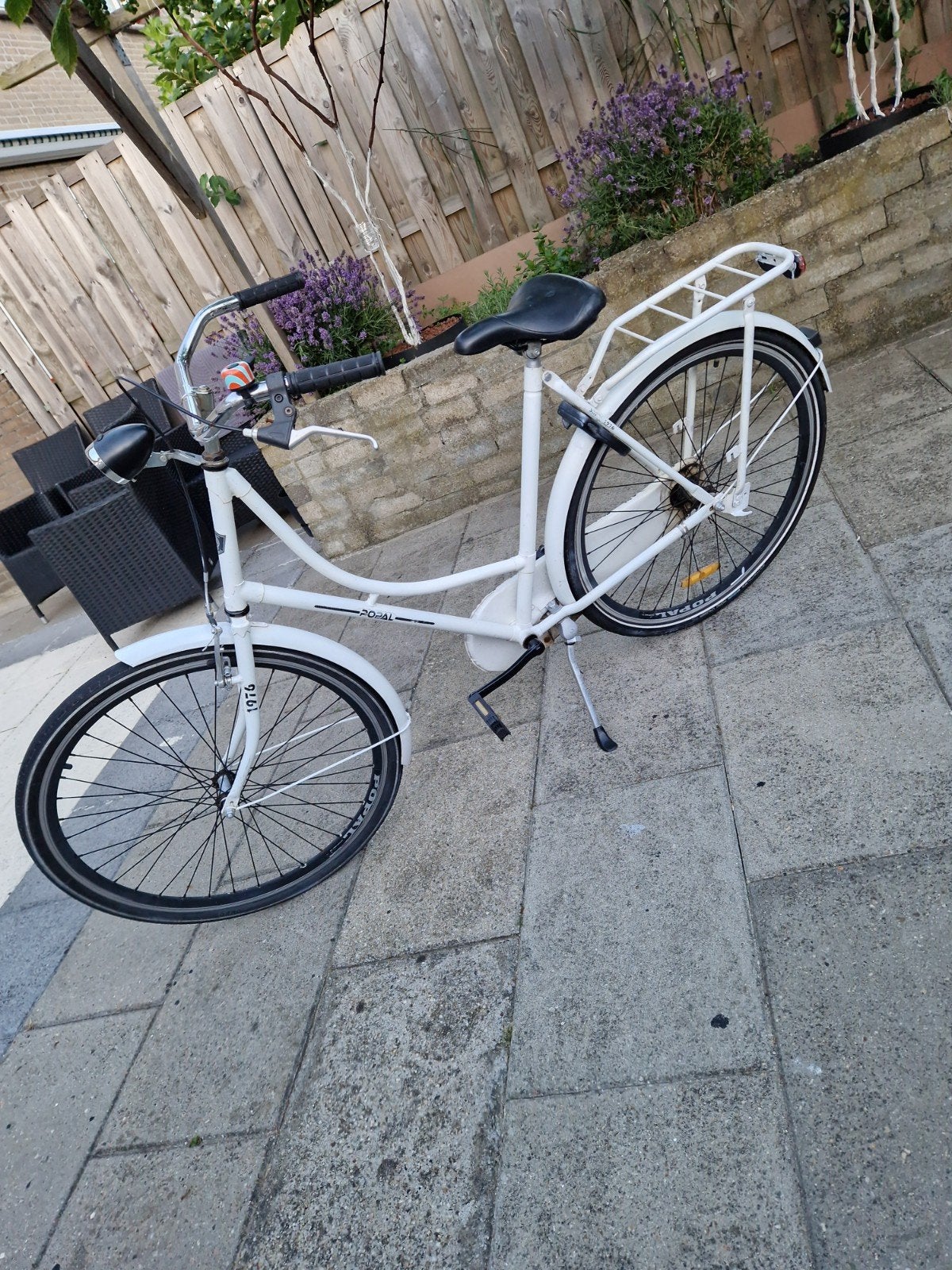 Popal Omafiets 28 inch, 56 cm, terugtraprem, AXA slot, Ophalen, Terugtraprem, Gebruikt, 56 cm of meer