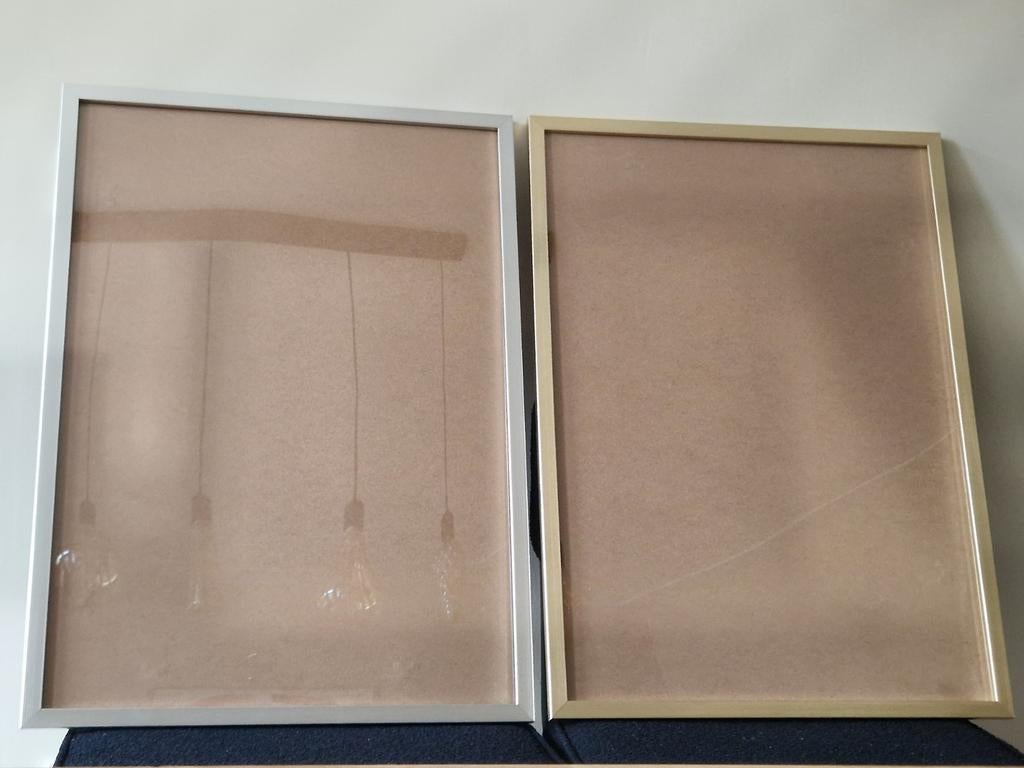 Fotolijsten 50x70 cm - Zilver en Goud, Ophalen, Zo goed als nieuw