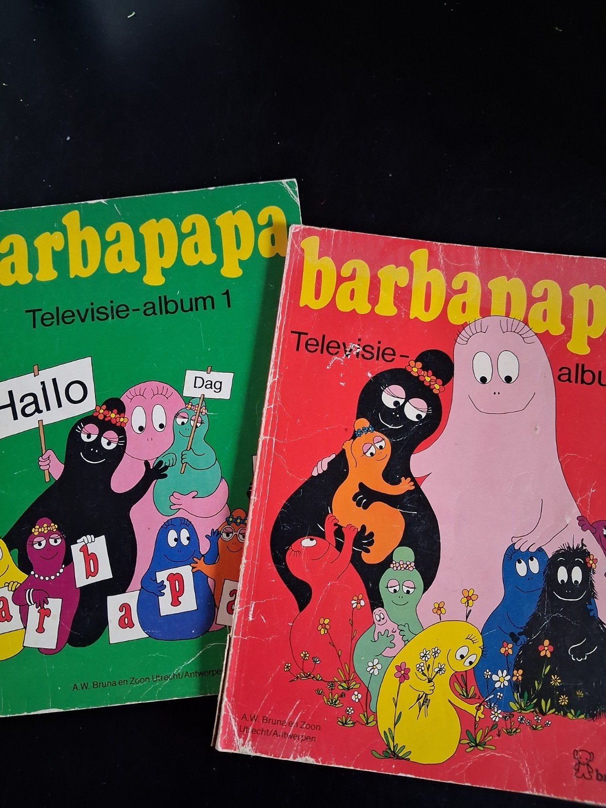 Vintage Barbapapa Televisie-album 1 & 2, Ophalen of Verzenden, Gelezen, Annette Tison & Talus Taylor, Plaatjesalbum