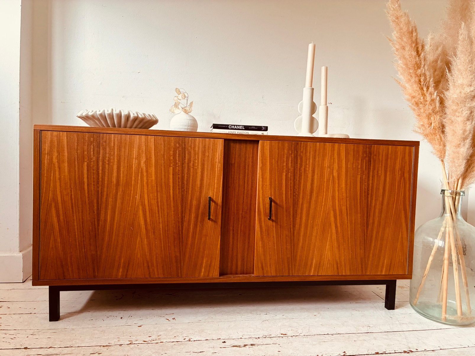 Vintage retro dressoir tv meubel mid century, Huis en Inrichting, Kasten | Dressoirs, Ophalen, Gebruikt, 100 tot 150 cm, Vintage