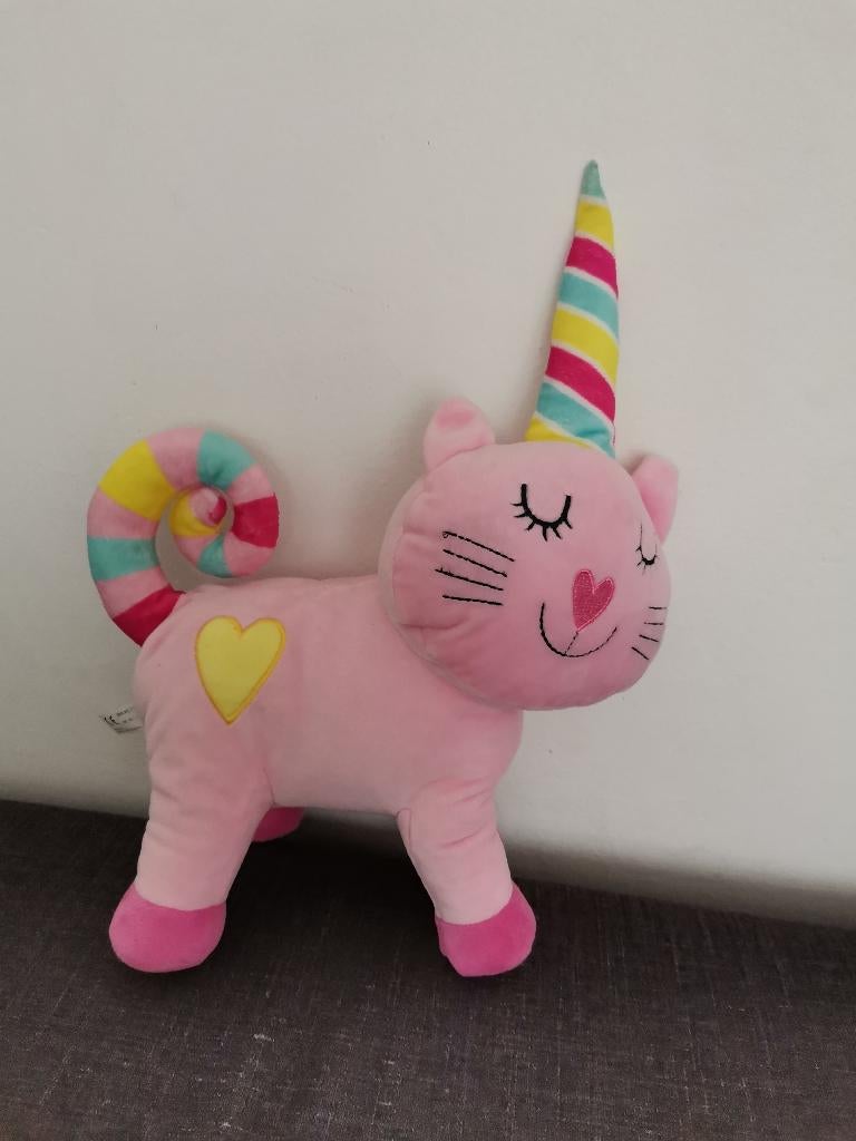 Knuffel poes met hoorn, Ophalen, Gebruikt