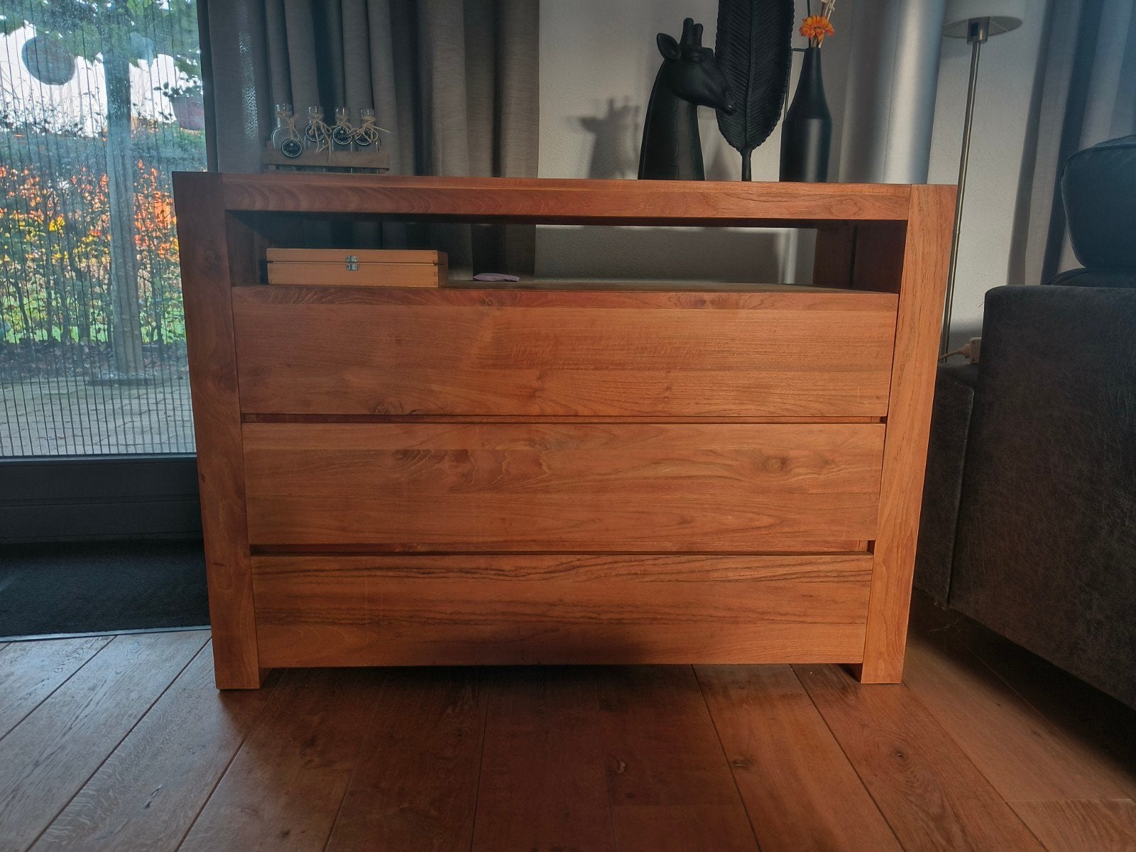 Dressoir Teakhout, Huis en Inrichting, Ophalen, Gebruikt, Teakhout, 200 cm of meer