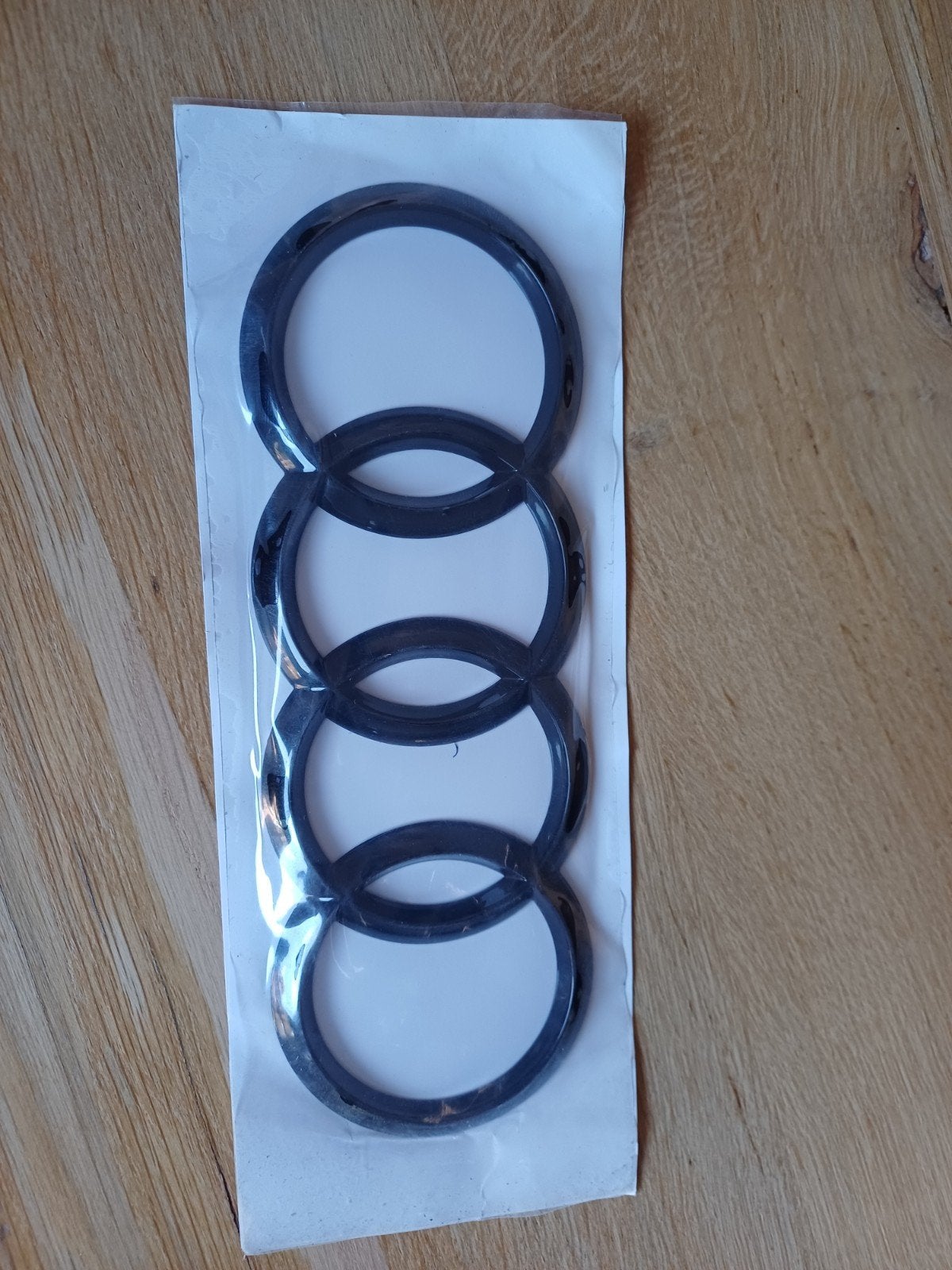 Audi logo embleem - Zwart, Ophalen of Verzenden, Nieuw
