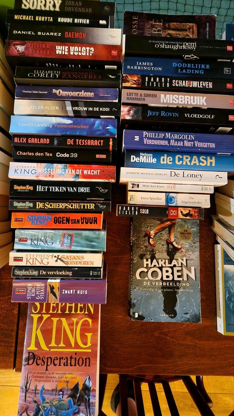 Diverse boeken van Stephen King, Harlan Coben en meer, Ophalen of Verzenden, Gelezen, Stephen King, Harlan Coben, Jussi Adler-Olsen, Camilla Läckberg