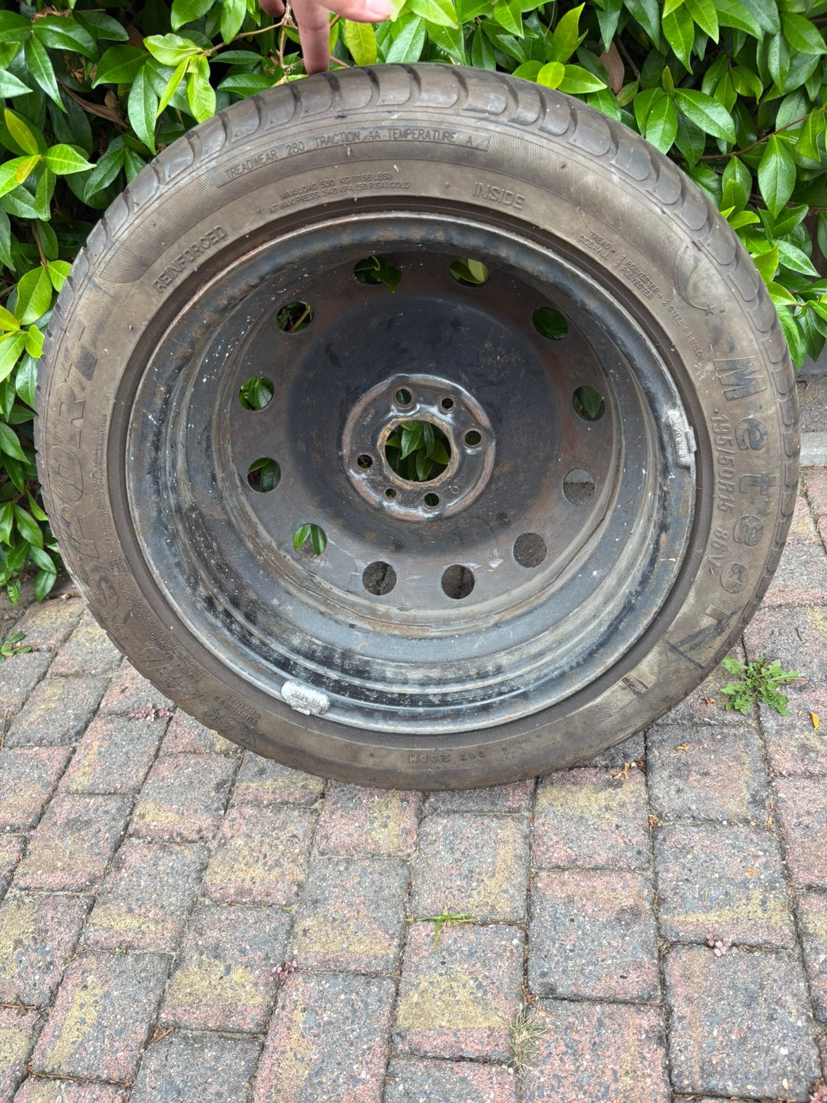 15 inch reservewiel/thuiskomer, Ophalen, Gebruikt