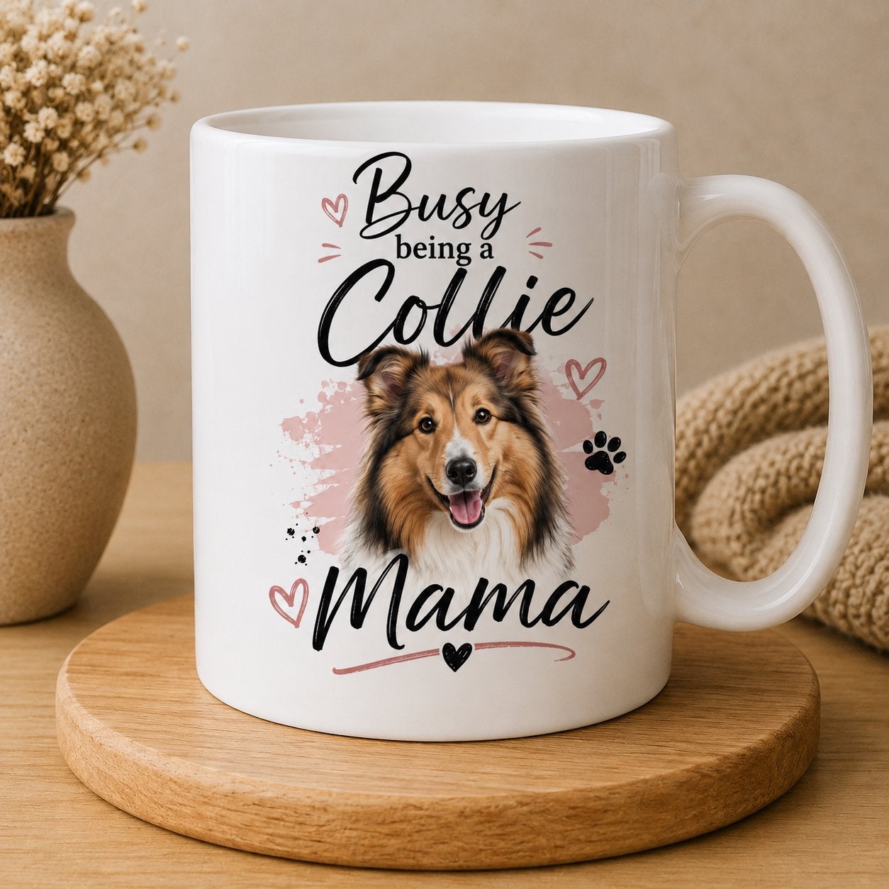 Busy being a Collie Mama - Mok, Dieren en Toebehoren, Verzenden, Nieuw