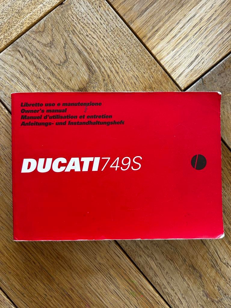 Handleiding Ducati 749S / 749 - Nette gebruikte staat, Ophalen of Verzenden, Ducati