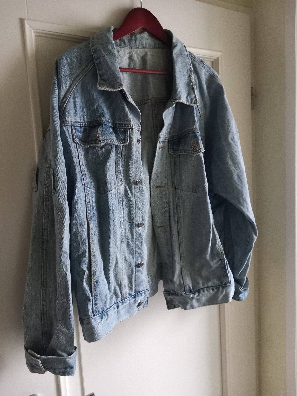 Stoere spijkerjas, lichtblauw, maat M, Kleding | Dames, Maat 38/40 (M), Blauw, Ophalen of Verzenden, Onbekend