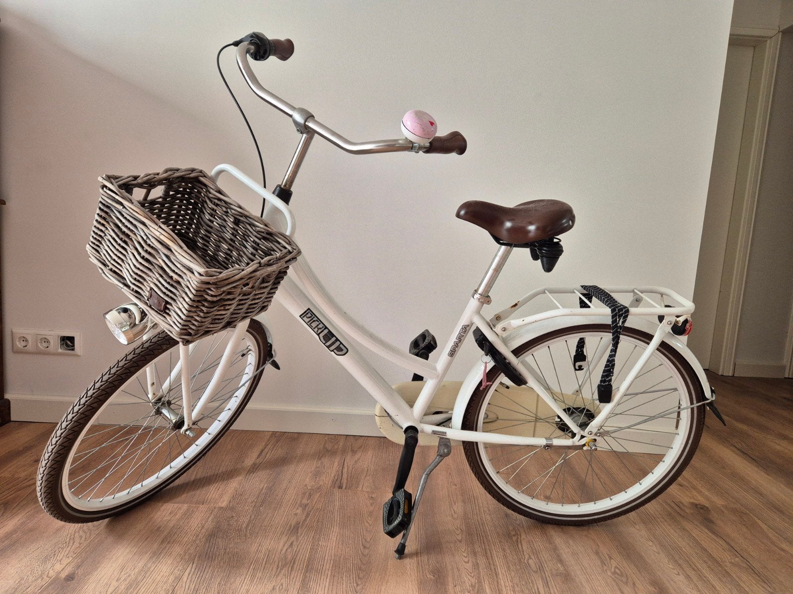 Witte Sparta Pick-Up 24 inch fiets met versnellingen, Ophalen, Terugtraprem, Sparta, Gebruikt