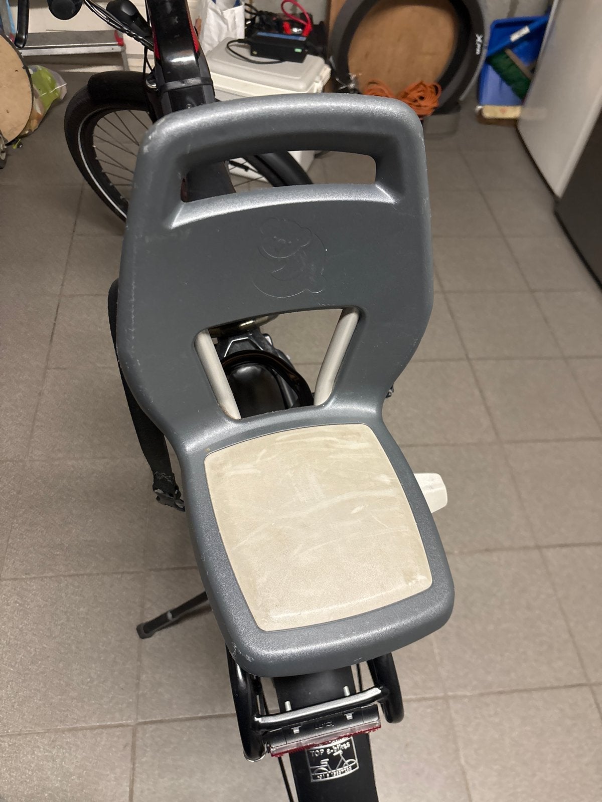 Qibbel fietsstoeltje, Ophalen, Gebruikt, 9 t/m 36 kg, Achterzitje