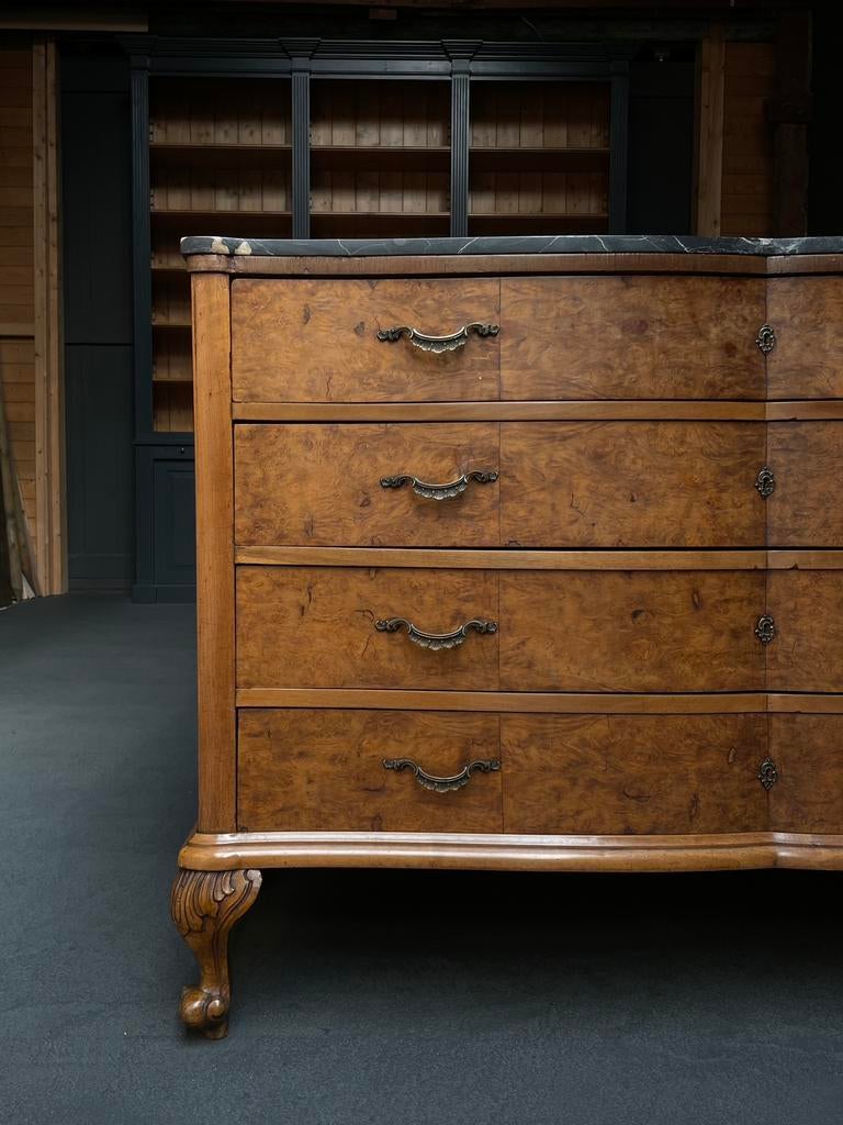 Commode Siciliaans Italiaans Antiek Prachtig Zwart Marmer, Ophalen
