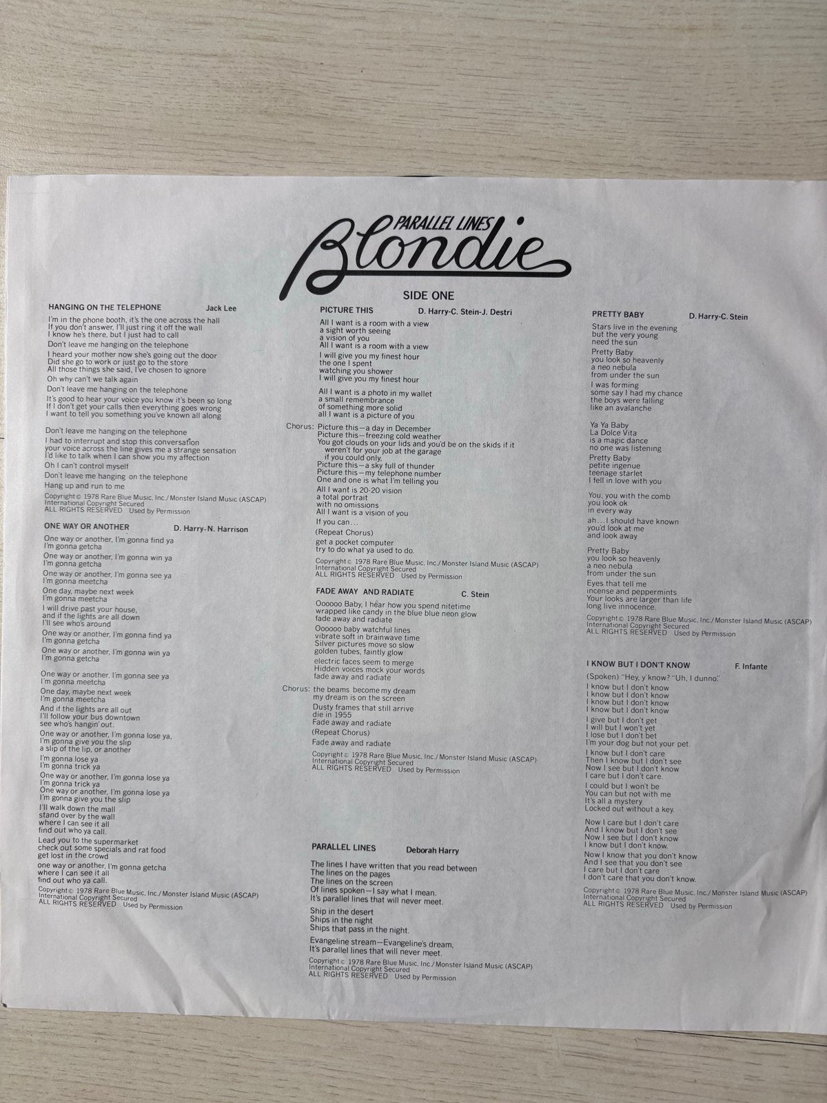 Blondie - Parallel Lines LP (New Wave/Pop), Cd's en Dvd's, Vinyl | Pop, LP, Gebruikt, New wave, Ophalen of Verzenden