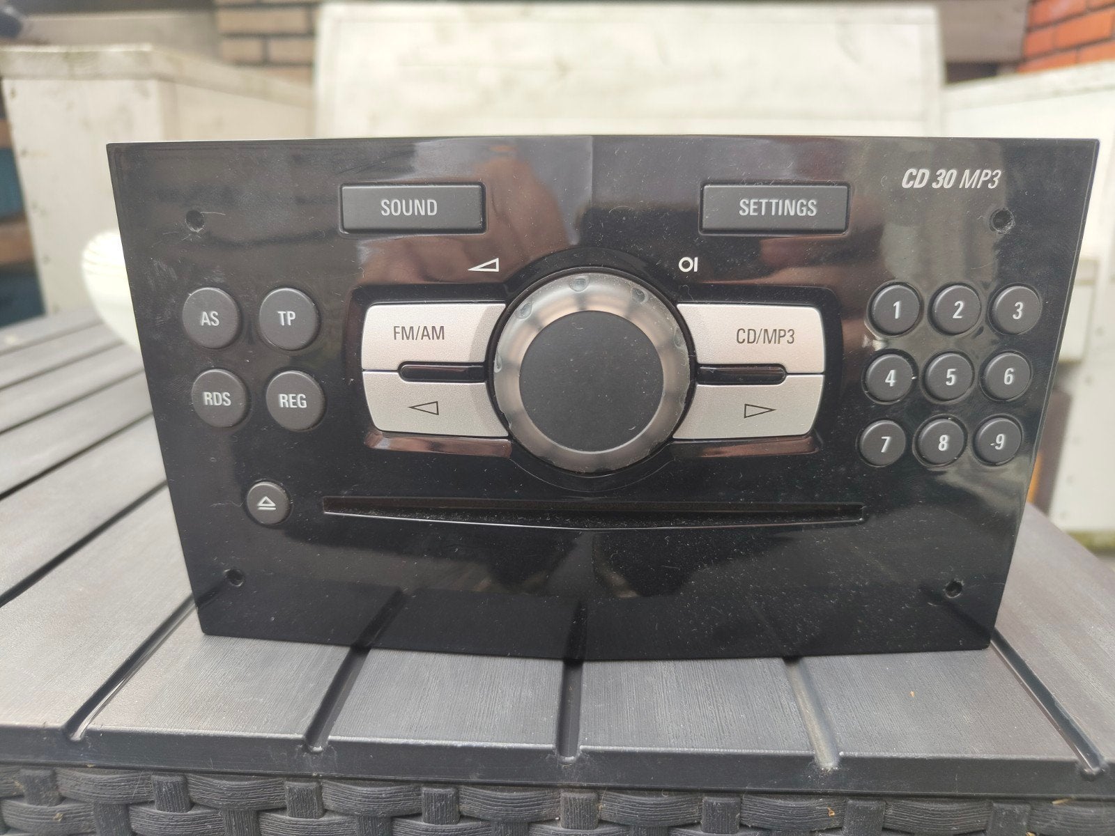 Opel Corsa D CD 30 MP3 autoradio zwart, Ophalen of Verzenden, Gebruikt