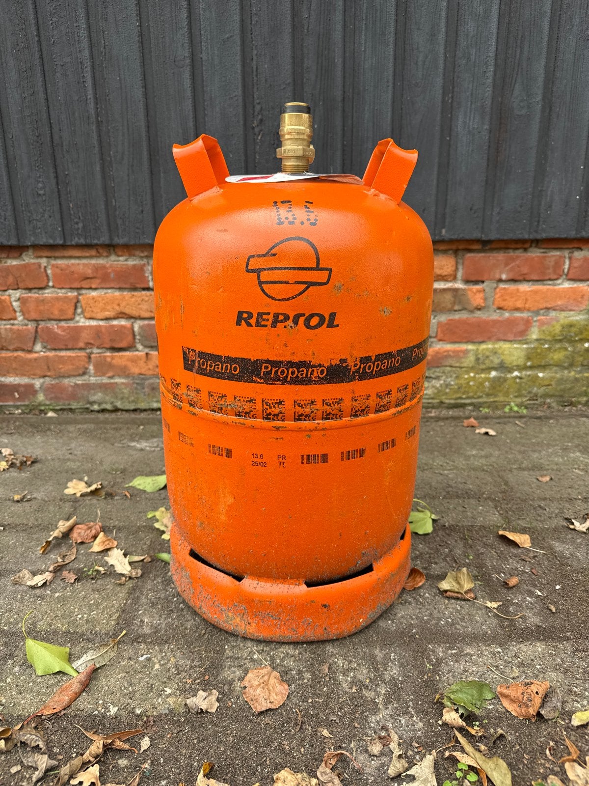 Spaanse Repsol propaan gasfles voor camper, Ophalen, Gebruikt