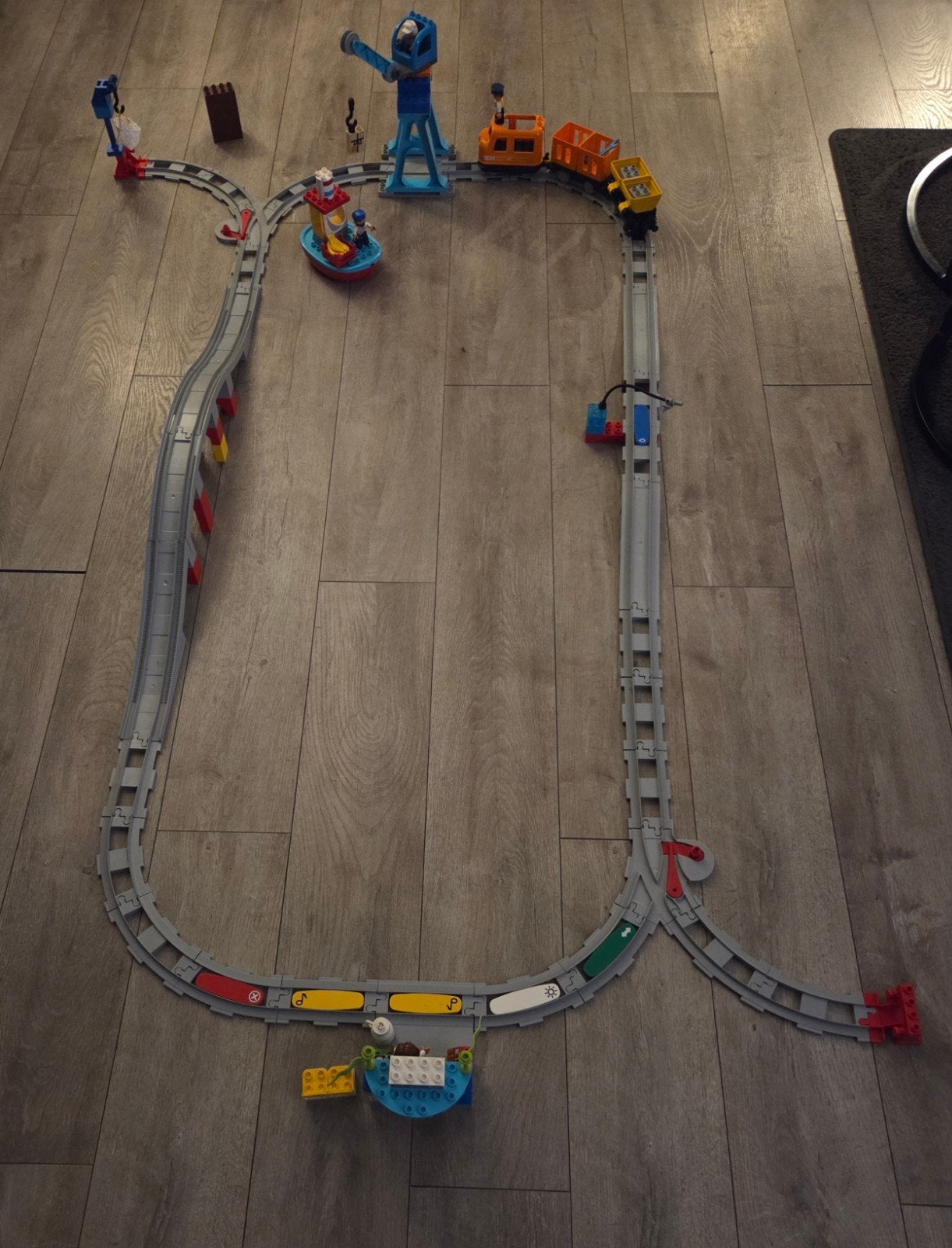 Duplo Goederentrein (10875) & Brug (10872) - Compleet, Kinderen en Baby's, Ophalen, Gebruikt, Duplo, Meerdere sets