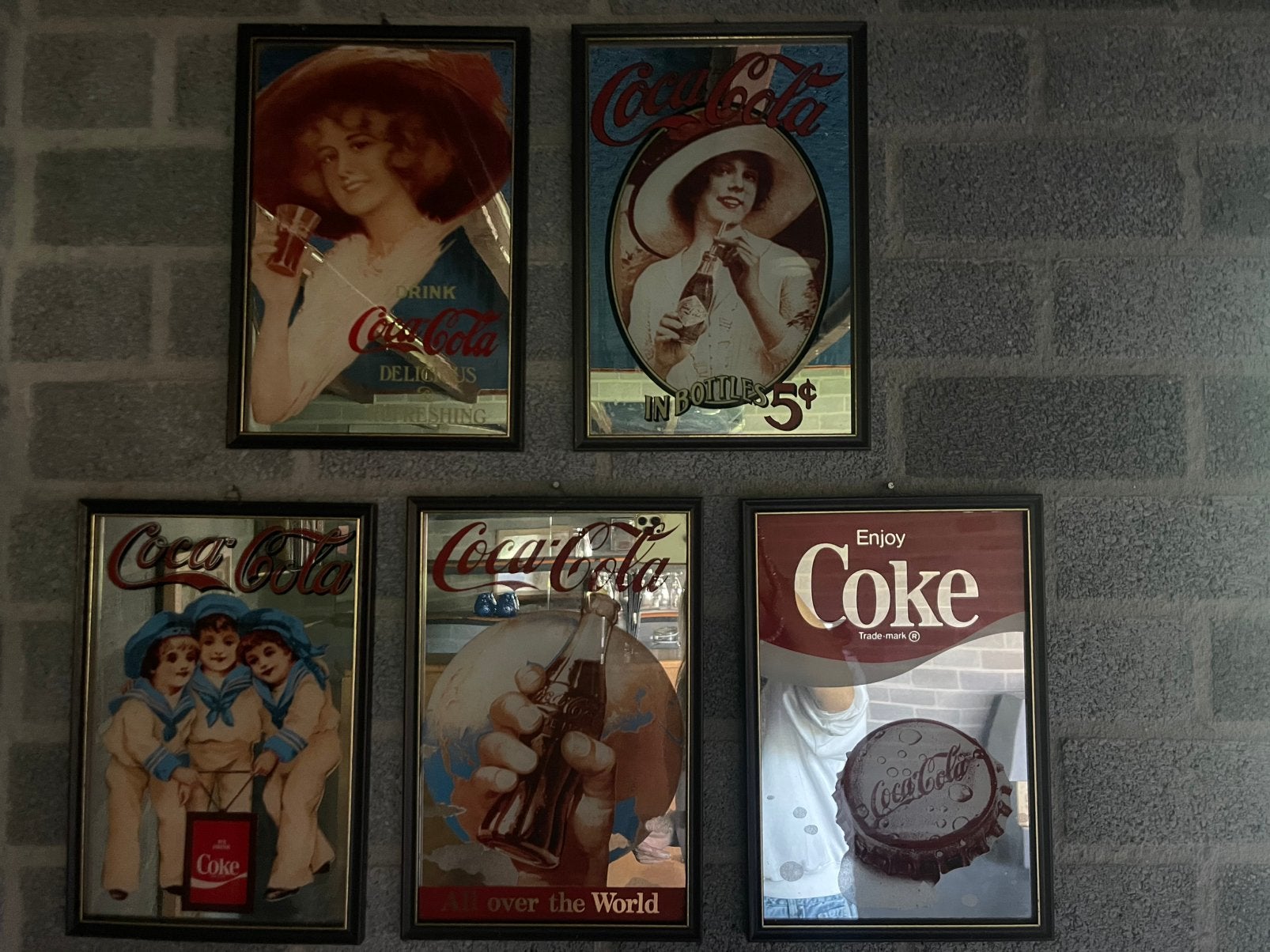 Coca Cola spiegel lijstjes, Ophalen of Verzenden, Rechthoekig, Minder dan 50 cm