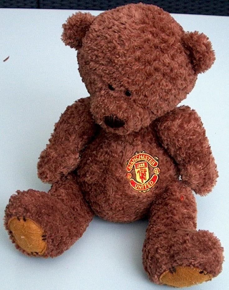 Bruine beer voetbalclub Manchester United, Verzamelen, Sportartikelen en Voetbal, Ophalen, Zo goed als nieuw, Buitenlandse clubs