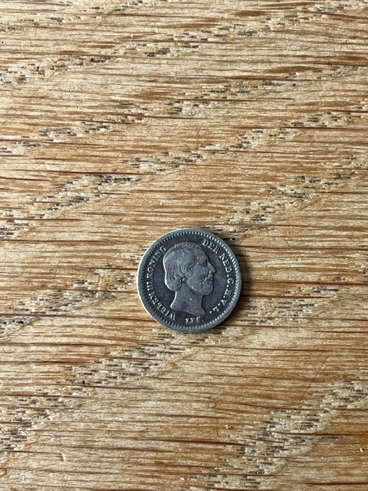 5 cent munt uit 1850, Postzegels en Munten, Munten | Nederland, Koning Willem III, Zilver, Ophalen of Verzenden, Losse munt