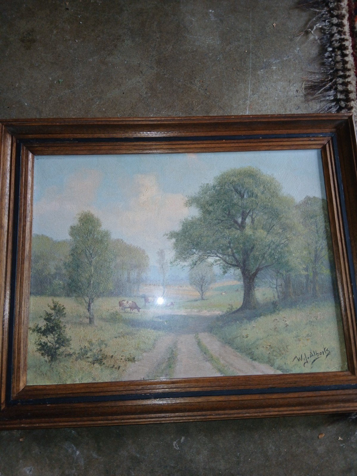 Schilderij landschap, Ophalen of Verzenden