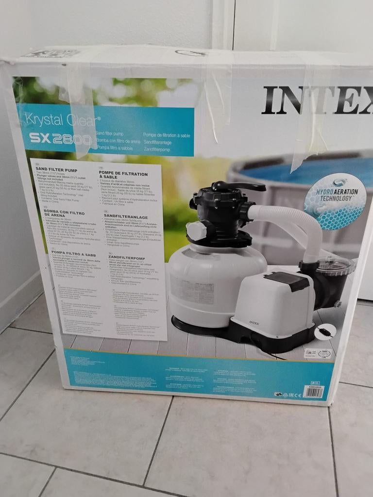 Intex Krystal Clear SX2800 Zandfilterpomp - 8 m³/uur, Ophalen, Nieuw, Zwembadpomp